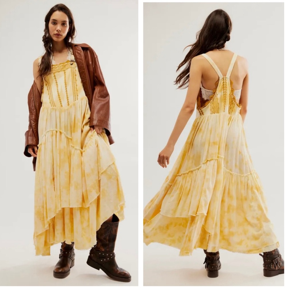FREE PEOPLE Bali Devon Skirtall NEW Size S Italian Straw Boho Dress